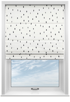 Ink Spots, Warm Grey - Roman Blind